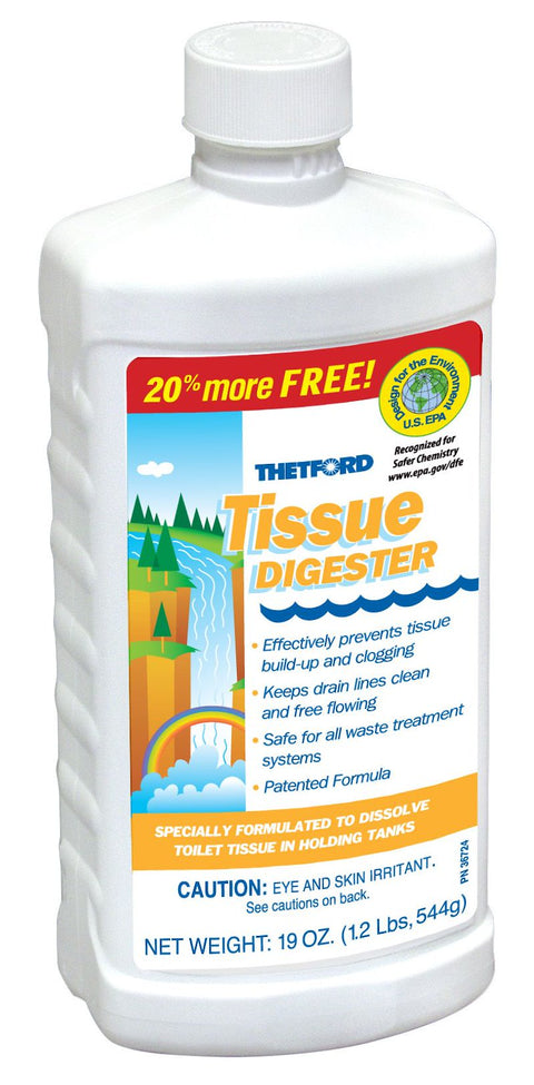 Thetford | Digestor de papel higiénico para inodoro de autocaravana | 15844 | 19 onzas
