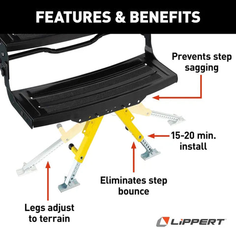 Lippert | Kit de estabilizador de escalón Solid Stance | 2020109777