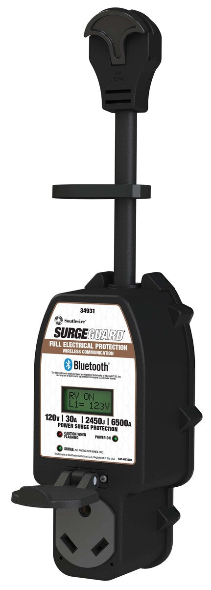 Southwire | 30 Amp Surge Protector | 34931 | Bluetooth | Compatible with Wireless LCD Display