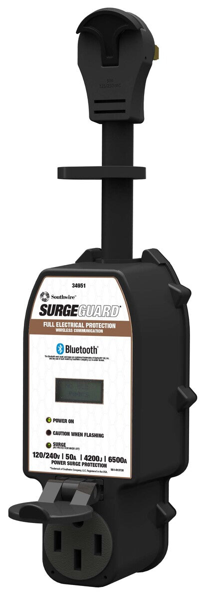 Southwire | 50 Amp Surge Protector | 34951 | Bluetooth | Compatible with Wireless LCD Display
