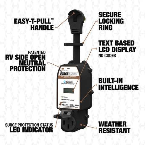Southwire | 50 Amp Surge Protector | 34951 | Bluetooth | Compatible with Wireless LCD Display