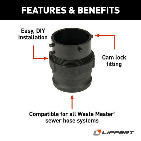 Lippert | Conector de manguera de alcantarillado Waste Master | 360785