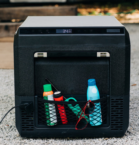 GE Appliances | Portable Electric Cooler | PRV02ATTBB | 12V | 50 Liter