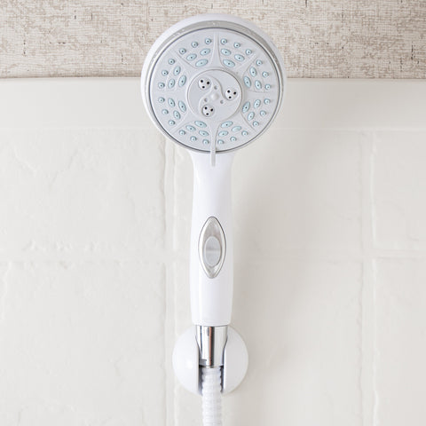 Camco | Cabezal de ducha para RV/Marina con interruptor de encendido/apagado | 43711 | Blanco