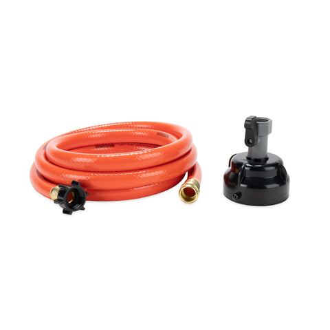 Manguera de limpieza Camco RhinoFlex con tapa de enjuague 22999 10 pies