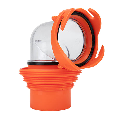 Camco | Codo RhinoFLEX y adaptador 4N1 | 39736 | con conexión de bayoneta giratoria