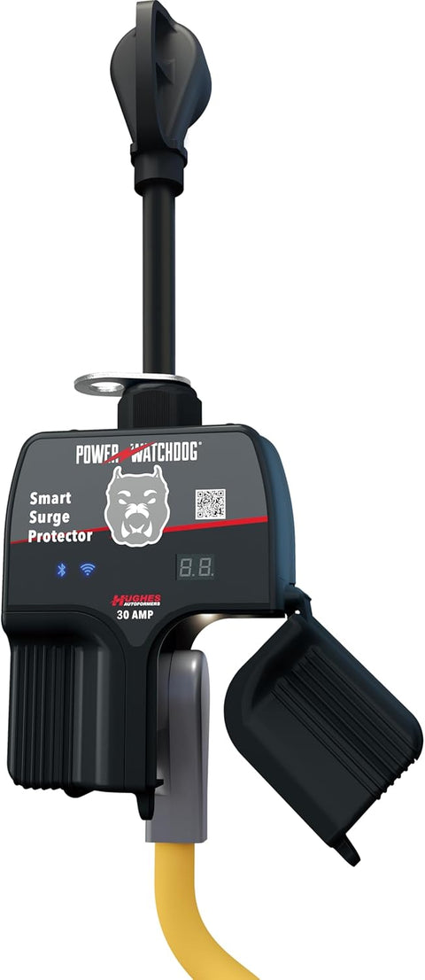 Hughes | Gen II – 30 Amp WiFi Surge Protector | PWD30W | 30 Amp | Bluetooth | Portable