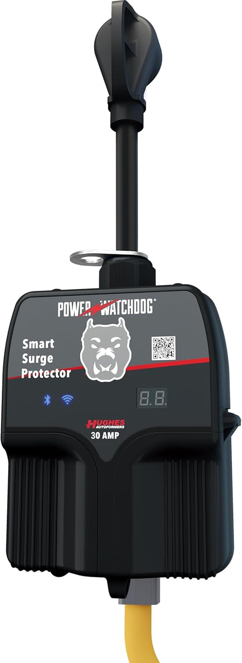 Hughes | Gen II – 30 Amp WiFi Surge Protector | PWD30W | 30 Amp | Bluetooth | Portable
