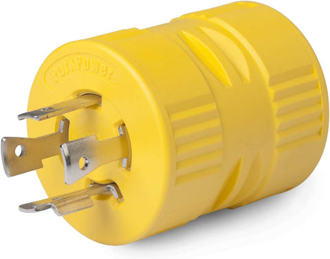 Marinco | Adaptador para generador de RV | Con bloqueo | 128 A | 20 A | 4 clavijas