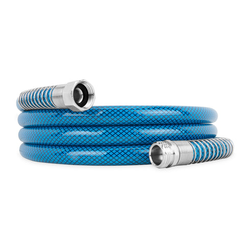 Camco | Manguera de agua potable premium TastePURE con 2 resortes | 22823 | Agua dulce | 3 m