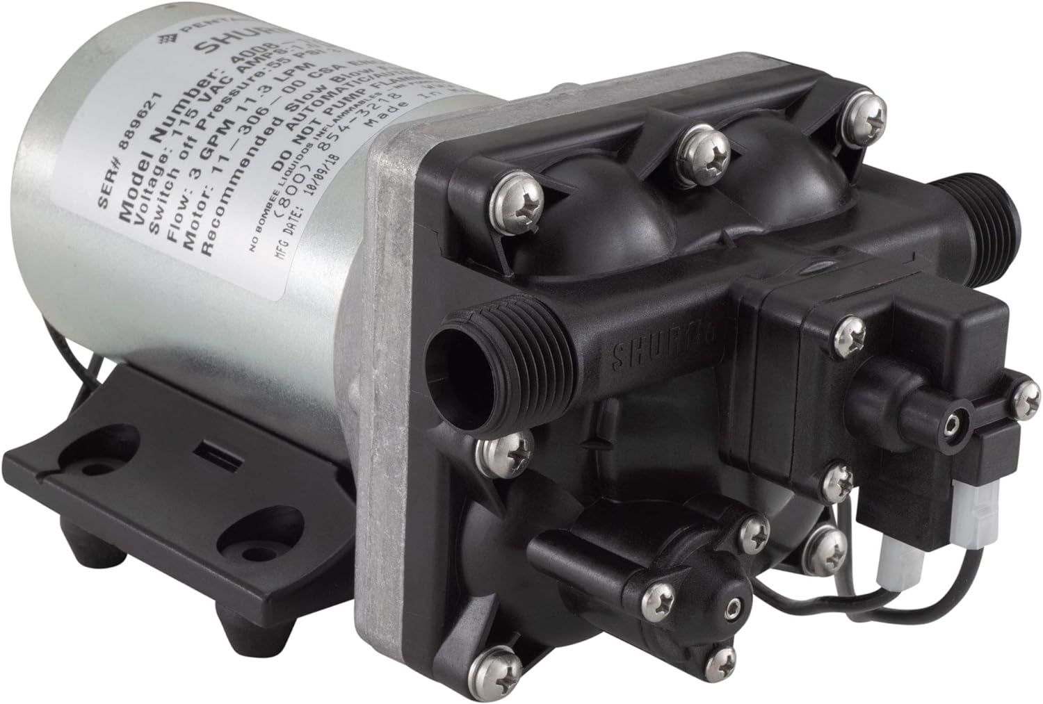 Shurflo Revolution Pump - 3.0 GPM, 115 VAC