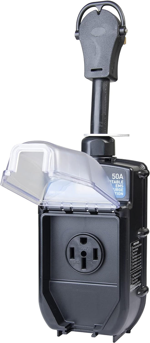 Progressive Industries | Portable RV EMS Surge Protector | EMS-PT50X | 50 Amp