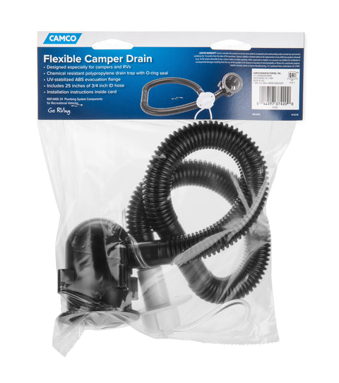 Camco | Desagüe flexible para fregadero de caravana | 37420