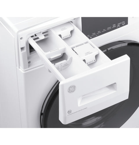 GE Appliances | Front Load Washer/Condenser Dryer Combo | GFQ14ESSNWW | 24" | 2.4 cu. ft.