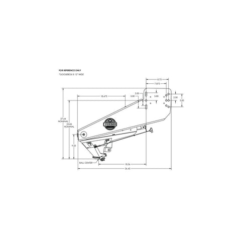Reese | Caja de pasadores para acoplador de cuello de cisne para quinta rueda | 94716 | Capacidad de 16 000 lb