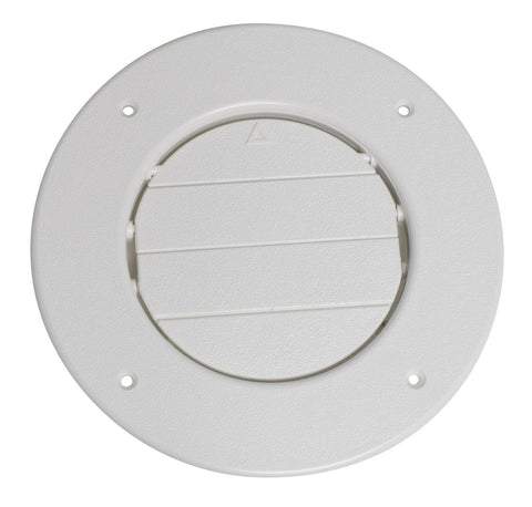 Valterra | Ventilación de aire acondicionado de techo Spaceport ajustable de 4" | A10-3357VP | Redonda | Blanca