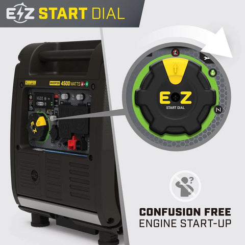 Champion | Electric Start Inverter Dual Fuel Inverter | 201319 | With CO Shield | 4500W