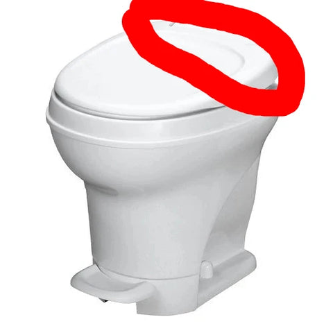 Clean Camper | Custom RV Bidet for Thetford V, VI & SeaFlo RV Toilets | CC-THETFORD-VI-BIDET | White