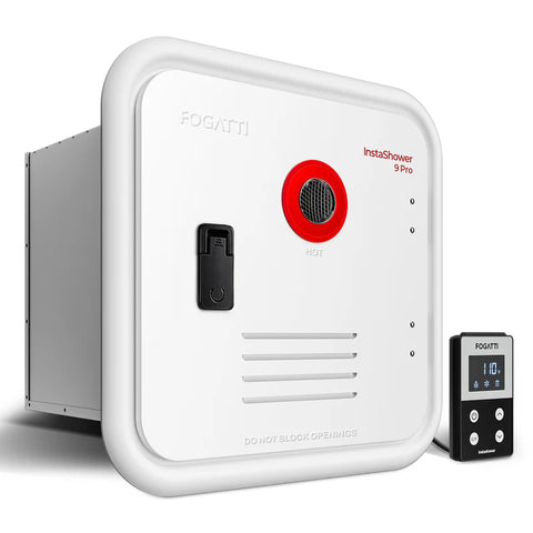 Fogatti | Tankless Water Heater | Instashower9Pro | 66,000 BTU | Includes Intelligent Digital Control remote