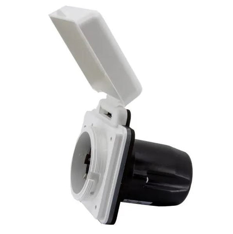Hughes | Toma de corriente inteligente SafeView para autocaravana | SV30APIW | 30 A | Blanco