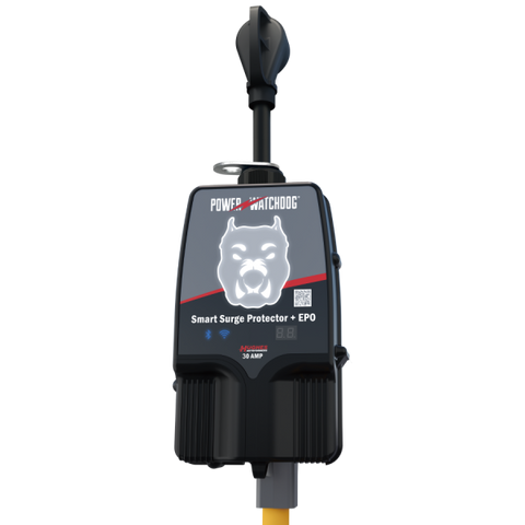 Hughes | 30 Amp Bluetooth Surge Protector | PWD30-EPOW | Auto Shutoff | Portable