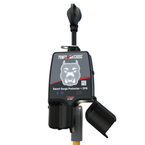 Hughes | 30 Amp Bluetooth Surge Protector | PWD30-EPOW | Auto Shutoff | Portable