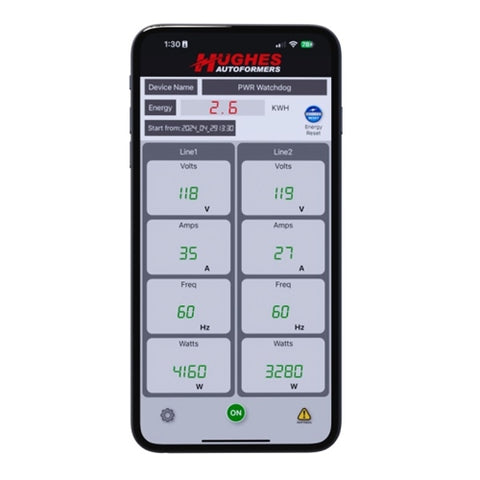 Hughes | Gen II – 50 Amp WiFi Surge Protector | PWD50W | Bluetooth | Portable