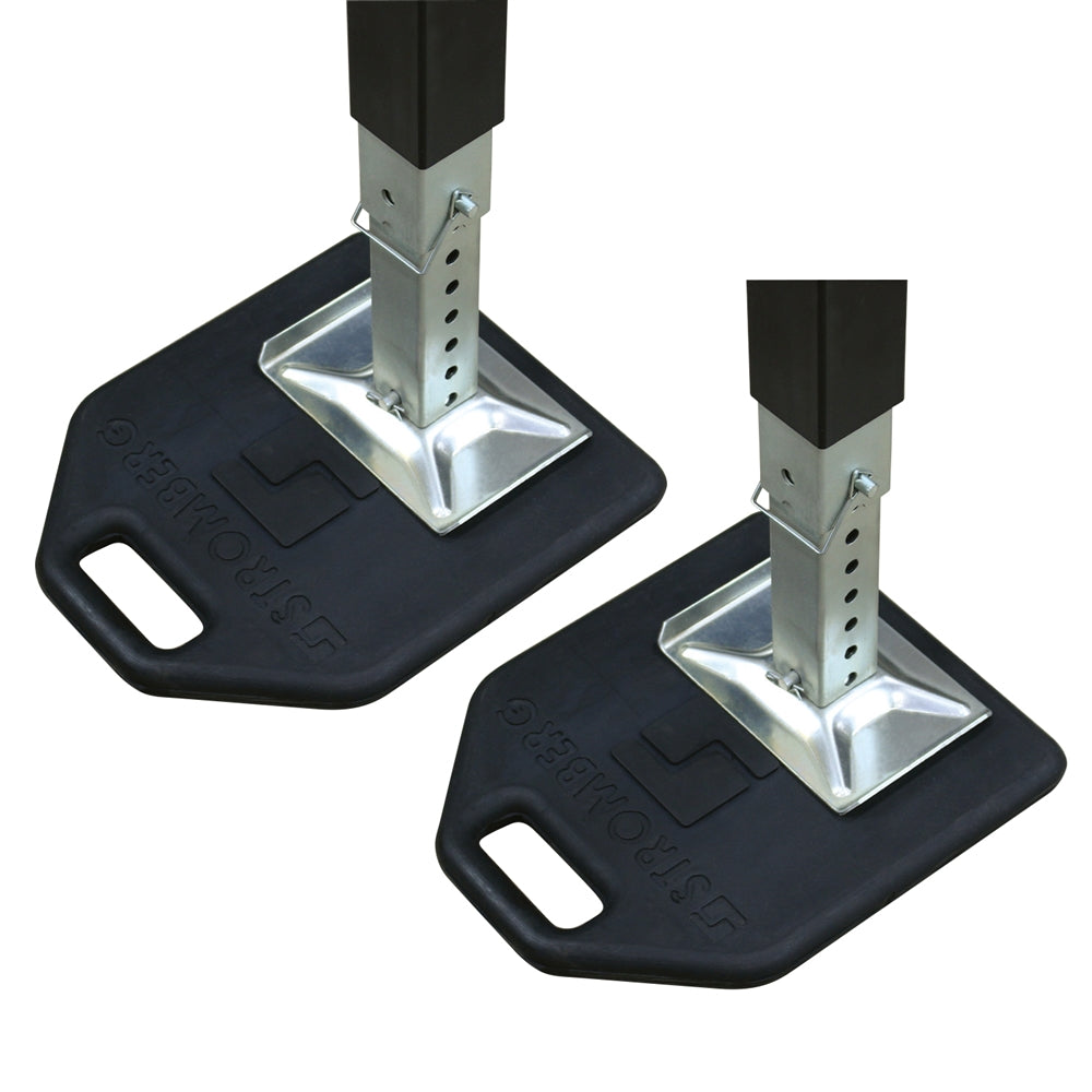Stromberg Carlson EPDM Base Pad - 12"x14"x1", Pack Of 2, Black, For RV Leveling & Stabilizing - View #2