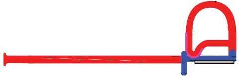 Jaeger | Junta deslizable Flip'N Seal | 35066 | 04002897 | Limpiaparabrisas de 2,88" | Bombilla de 1,13" | Longitud de 35' | Negro