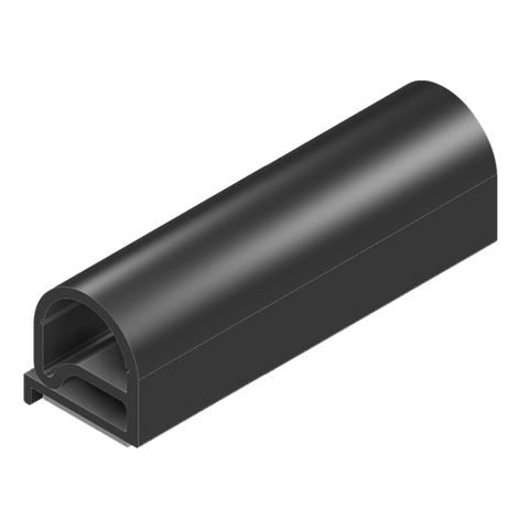 Jaeger | Flip'N Seal Slide Out Seal | 35138 | 04003142 | Single Bulb | 0.90" Wide | 0.91" Bulb Height w/ Locator Leg | 40' Length | Black