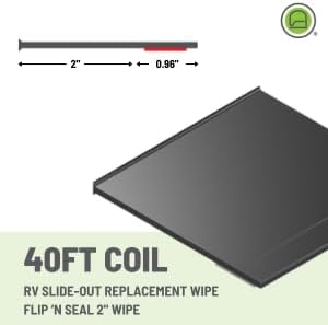Jaeger | Sello deslizable Flip'N Seal | 28471 | 04002893 | Individual | Limpiaparabrisas de 2" | Longitud de 40' | Negro