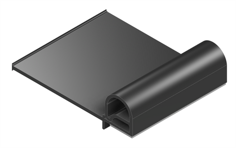 Jaeger | Flip'N Seal Slide Out Seal | 28470 | 04002891 | 2.75" Wiper | 0.91" Bulb | 40' Length | Black