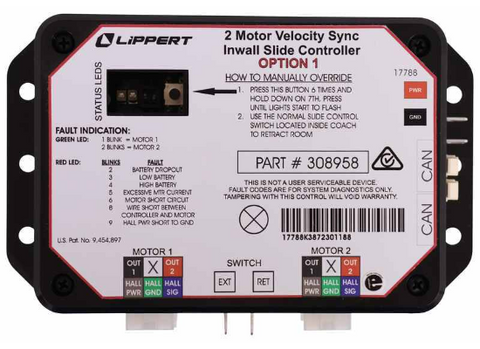 Lippert Components Slide Out Control Module In-Wall Slide System; V-Sync II 308958