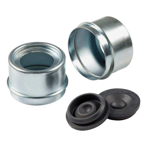 Lippert | Standard Press-In Dust Cap with Rubber Plug | 2023134661 | 1.99" Diameter | 2,200-4,400-lb. Axles | Super Lube | 2-Pack