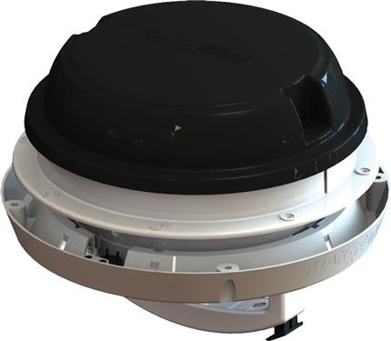 MaxxAir | Maxxfan Plus Dome | 00-03810B | Manual Lift | LED Light | 12v | 6" | Black
