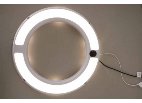 MaxxAir | Maxxfan Plus Dome | 00-03810W | Manual Lift | LED Light | 12v | 6" | White