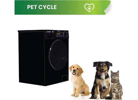 Pinnacle | Clothes Washer / Dryer Combo Unit | 22-4600LB | Front Load | 110 Volt AC | 15 LB Load Capacity | 11 Wash Cycles And 3 Dry Cycles | Black