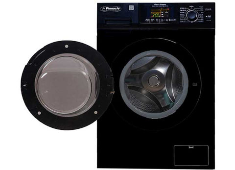 Pinnacle | Clothes Washer / Dryer Combo Unit | 22-4600LB | Front Load | 110 Volt AC | 15 LB Load Capacity | 11 Wash Cycles And 3 Dry Cycles | Black