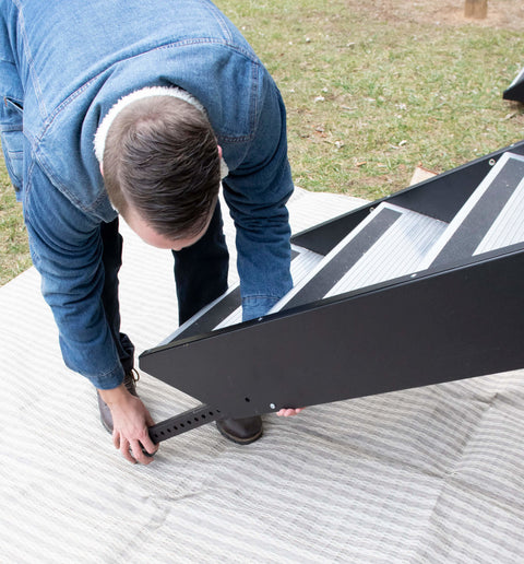 MORryde | Escalera plegable MorRyde de 30" para RV, 4 escalones | STP-213 | Reemplaza STP-4-30-03H