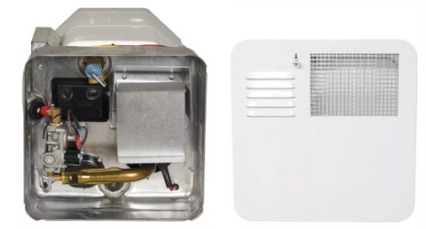 Calentador de agua Suburban DSI de gas/eléctrico de 6 galones, puerta blanca | SW6DE | 6261APW