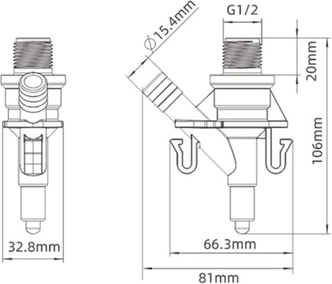 Seaflo | Toilet Water Valve Inlet Kit | SFRTK-003 | Fits Gravity Flush Toilets