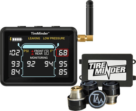 Valterra | Sistema de monitoreo de presión de neumáticos TireMinder i10 para vehículos recreativos | TM22141 | con 4 transmisores