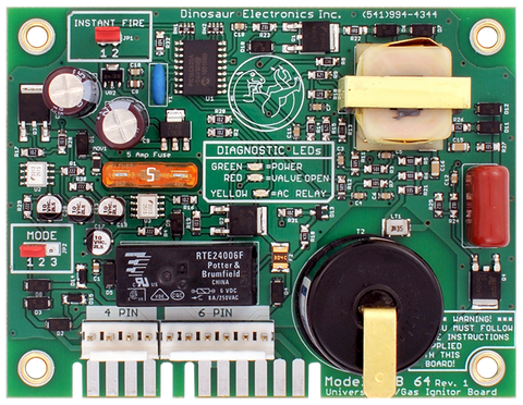 Electrónica Dinosaur | Placa de encendido universal | UIB64 | Para calentadores de agua de aire acondicionado/gas Atwood's®