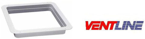 Línea de ventilación | Anillo de adorno para ventilación | VA0445-38 | Pata de 15,4 cm | Ajustable de 5,1 a 10 cm | Blanco polar