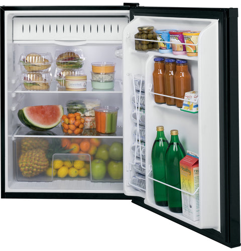 GE Appliances | 5.6 Cubic Foot RV Refrigerator | GCV06GGNBB | 12 Volt DC | Black