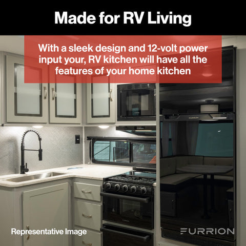 Furrion | Arctic® 12 Volt RV Refrigerator | 2021123811 | 10 Cubic Feet | Black | FCR10DCGTA-BL