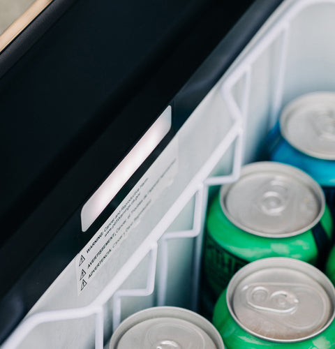 GE Appliances | Portable Electric Cooler | PRV03ATTBB | 12V | 75 Liter