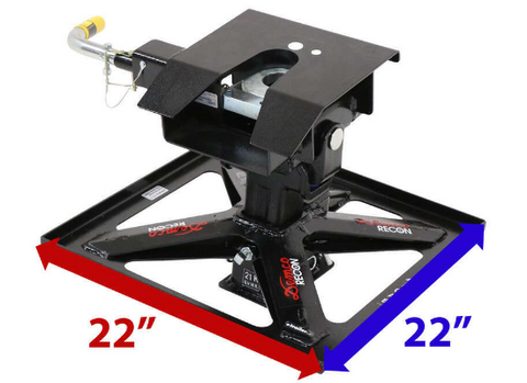 Demco | 21K Recon Double Pivot Hitch | Flat Deck Ball Mount | 8550046