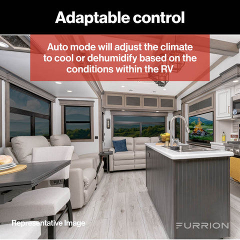 Furrion | Chill® HE Low-Profile RV Air Conditioner | 2024044600 | 15,000 BTU | Heat Pump | Black | R32