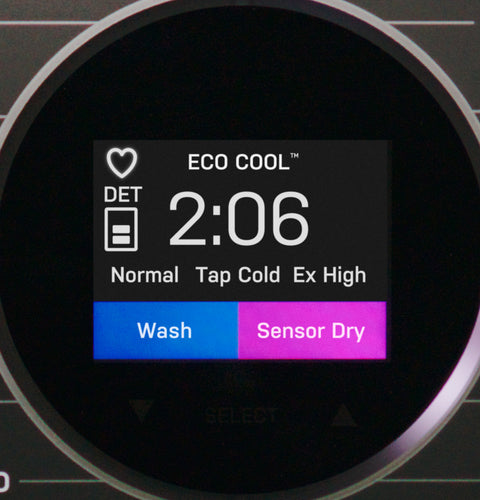 GE Appliances | UltraFast Washer/Dryer Combo | PFQ97HSPVDS | with Ventless Heat Pump Technology | 4.8 cu. ft.